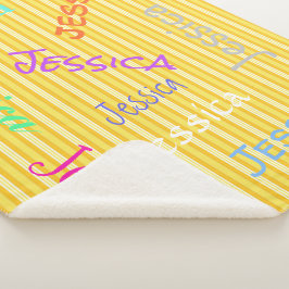 Manta Sherpa HAMbWG - Softest Fleece - Su nombre!