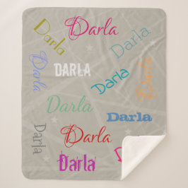 Manta Sherpa HAMbWG - Softest Fleece - Su nombre!