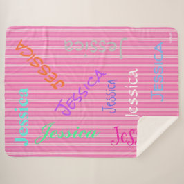 Manta Sherpa HAMbWG - Softest Fleece - Su nombre!