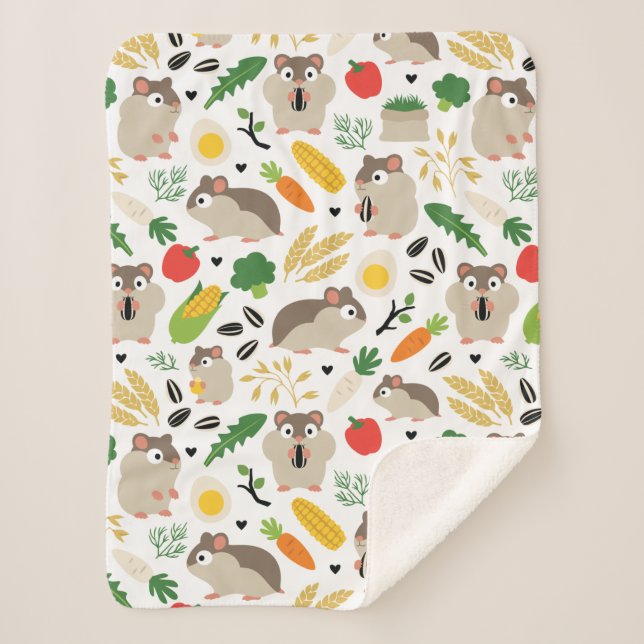 Manta Sherpa Hamsters Y Sus Tratos (Anverso)