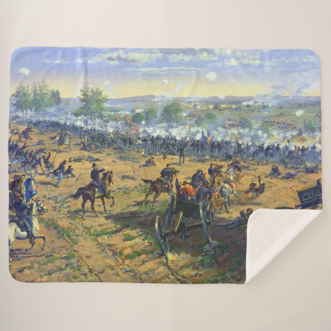 Manta Sherpa Hancock Gettysburg Pickett's Charge Thure Thulstru (Anverso (horizontal))