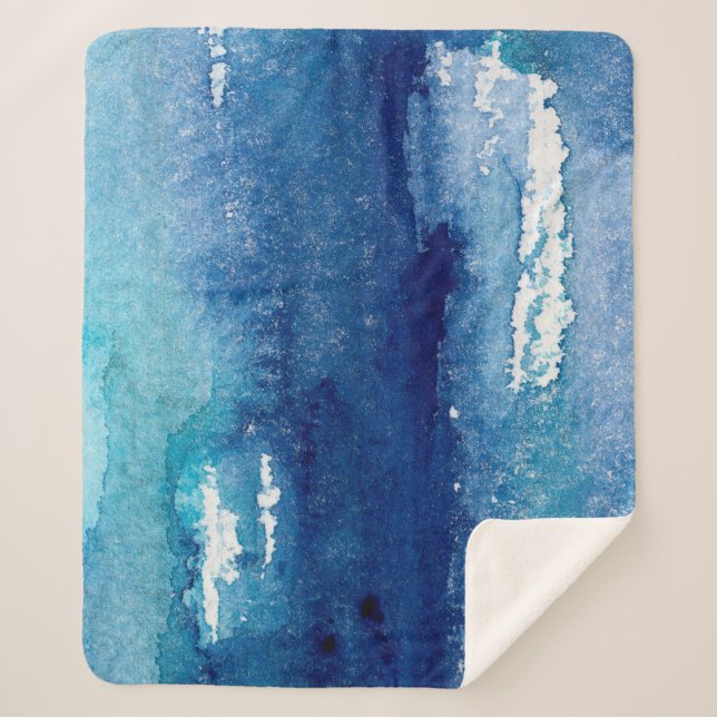 Manta Sherpa hand made shabby abstract background with watercol (Anverso)