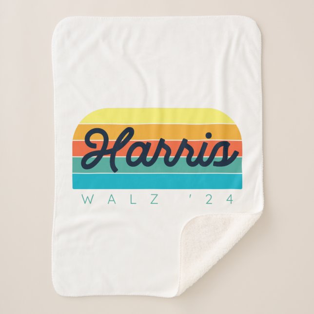 Manta Sherpa Harris Walz 2024 Sunset Modern (Anverso)