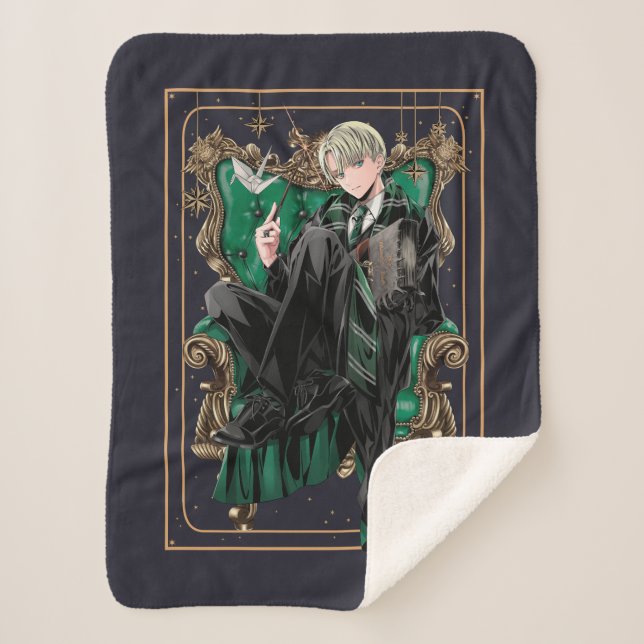 Manta Sherpa HARRY POTTER™ | Asiento de Anime Draco Malfoy (Anverso)