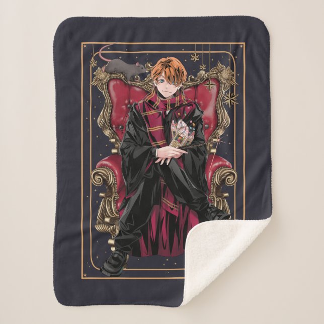 Manta Sherpa HARRY POTTER™ | Asiento de Anime Ron Weasley (Anverso)
