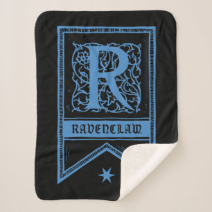 Manta Sherpa Harry Potter Banner del Monograma Ravenclaw