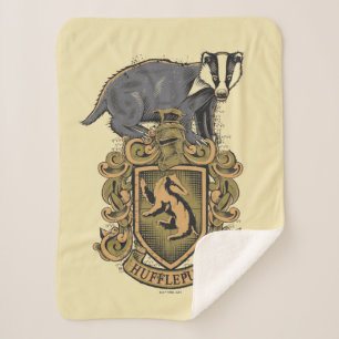Manta Sherpa Harry Potter   Escudo de Hufflepuff con Badger