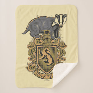 Manta Sherpa Harry Potter | Escudo de Hufflepuff con Badger