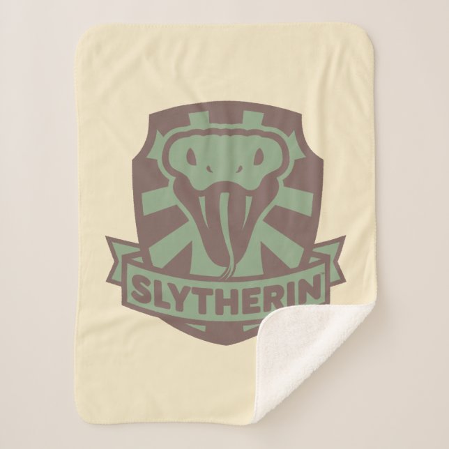 Manta Sherpa HARRY POTTER™ | Escudo Summer Magic SLYTHERIN™ (Anverso)