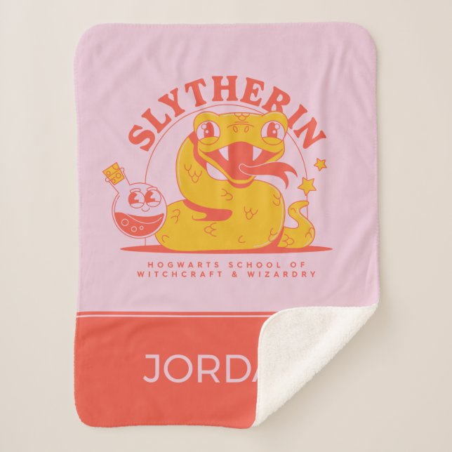 Manta Sherpa HARRY POTTER™ | Escuela Cute SLYTHERIN™ Hogwarts (Anverso)