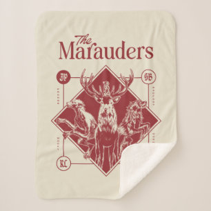 Manta Sherpa HARRY POTTER™ Gráfico de Animagus de Los Merodeado