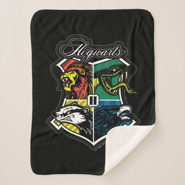 Manta Sherpa HARRY POTTER™ | HOGWARTS™ Badge atlético (Anverso)