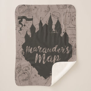 Manta Sherpa Harry Potter Mapa del Castillo Marauder de HOGWA