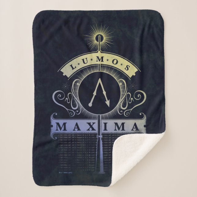 Manta Sherpa Harry Potter Spell | Lumos Maxima Graphic (Anverso)