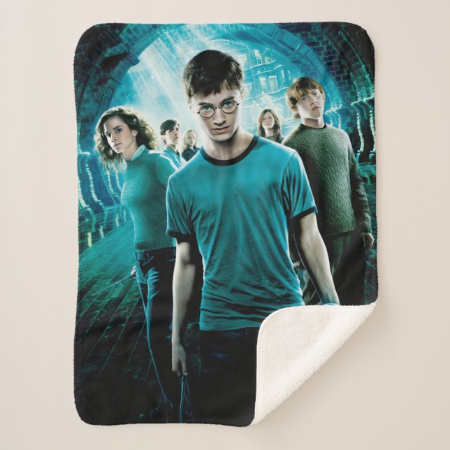 Manta Sherpa HARRY POTTER Y EL ORDEN DEL Azul PHOENIX™ (Anverso)