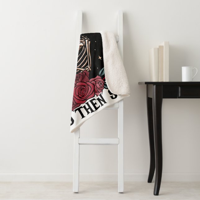 Manta Sherpa 'Hasta la muerte Sherpa Blanket (In situ)