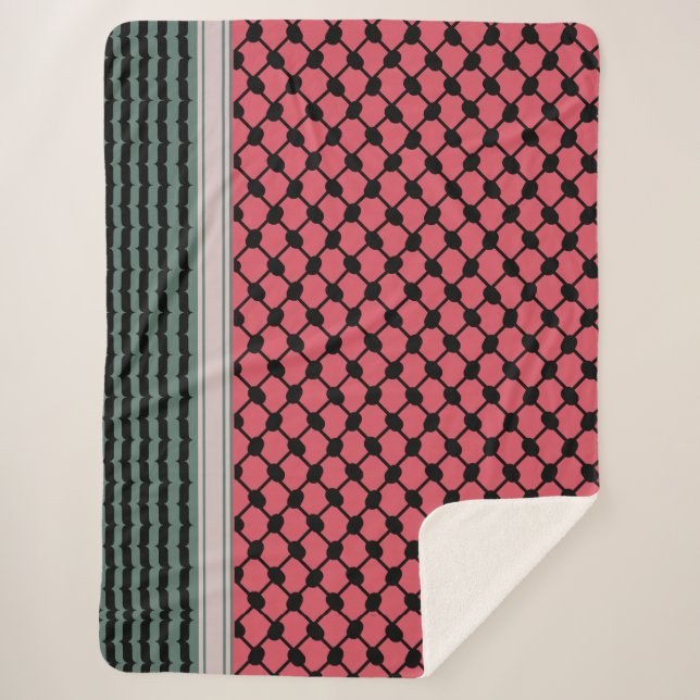 Manta Sherpa Hatta Keffiyeh Kufiya Folk (Anverso)