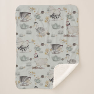 Manta Sherpa Haute Couture Ducks & Chicken Baby