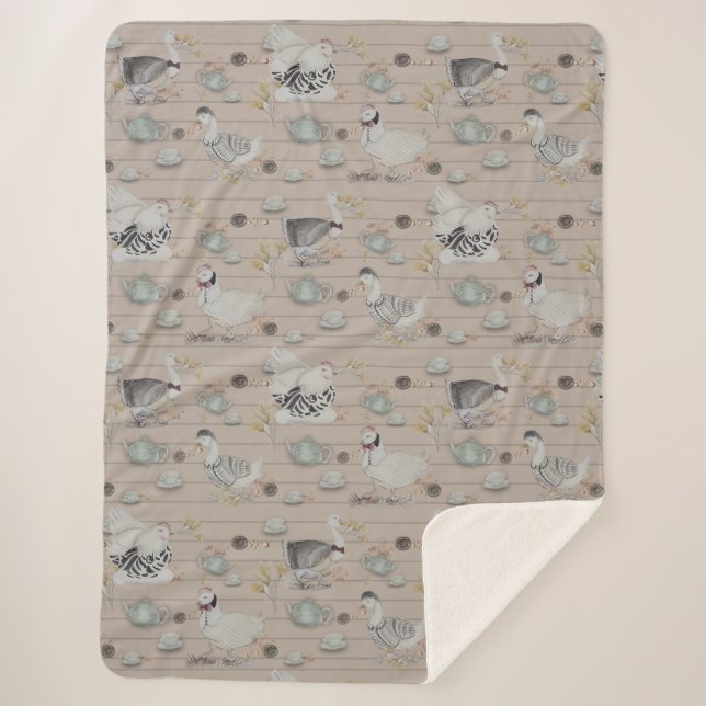 Manta Sherpa Haute Couture Print Kidsroom (Anverso)