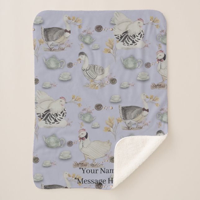 Manta Sherpa Haute Couture Print Kidsroom (Anverso)