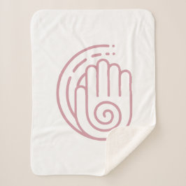 Manta Sherpa "Healing Embrace: Vector Symbol Sherpa Blanket"