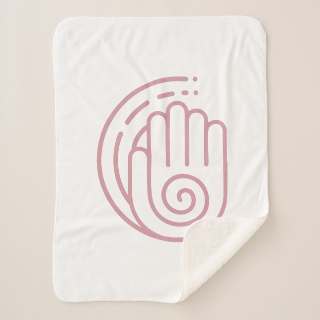 Manta Sherpa "Healing Embrace: Vector Symbol Sherpa Blanket" (Anverso)