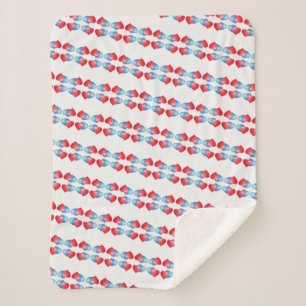 Manta Sherpa Heart Blanket