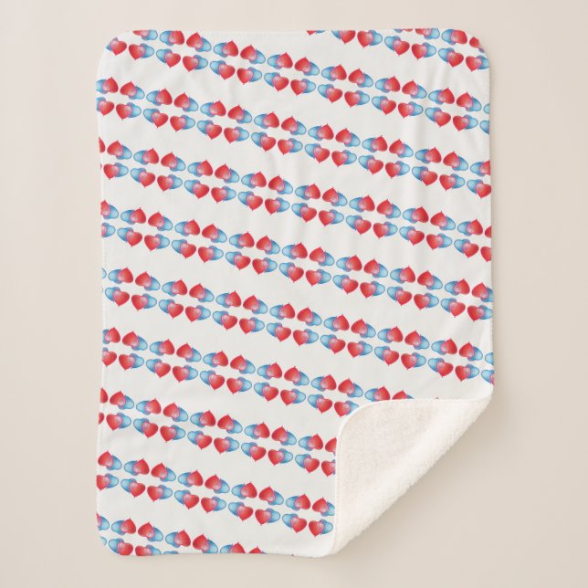 Manta Sherpa Heart Blanket (Anverso)