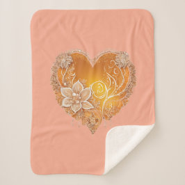 Manta Sherpa Heart Me on Naranja AI art