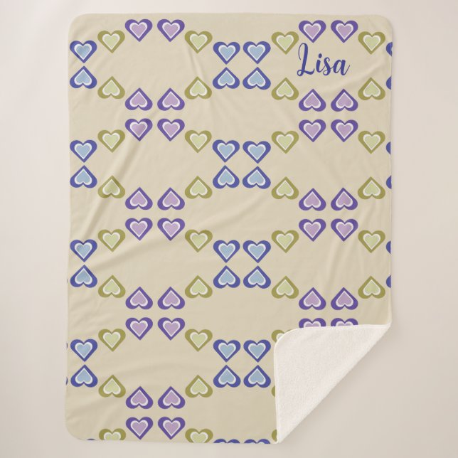 Manta Sherpa Hearts (Anverso)