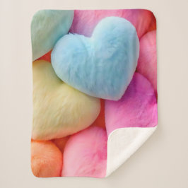 Manta Sherpa Hearts Fleece Blanket