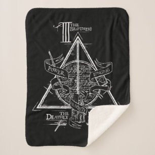 Manta Sherpa Hechizo de Harry Potter   Gráfico de las RELIQUIAS