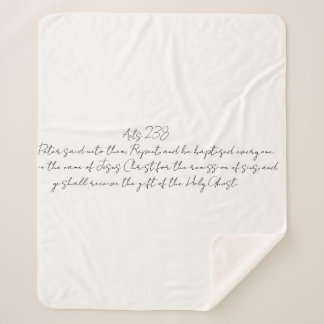 Manta Sherpa Hechos 2:38: Conjunto Nombre de Jesús Pentecostal