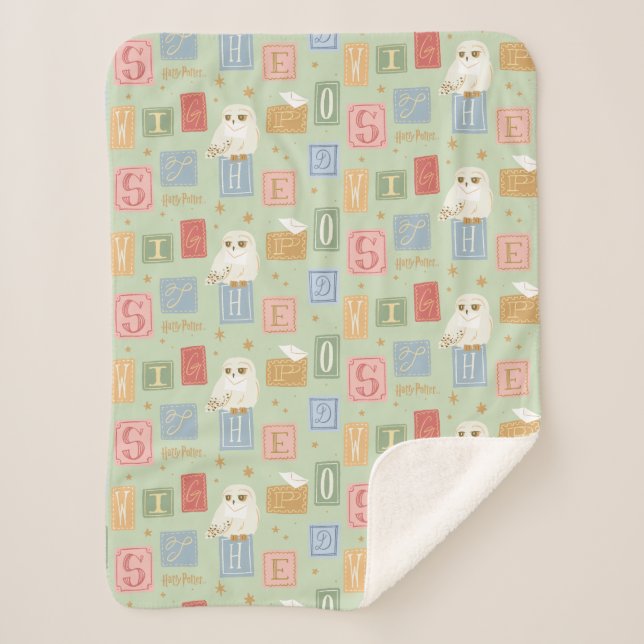 Manta Sherpa Hedwig Post Letter Block Pattern (Anverso)