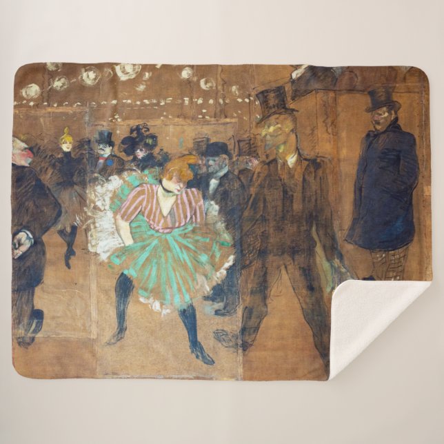 Manta Sherpa Henri de Toulouse-Lautrec - Danza en la Roque (Anverso (horizontal))
