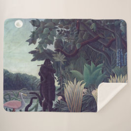 Manta Sherpa Henri Rousseau - El encantador de serpientes
