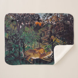 Manta Sherpa Henri Rousseau - El león hambriento