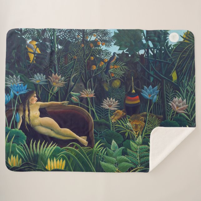 Manta Sherpa Henri Rousseau - El sueño / Le Reve (Anverso (horizontal))