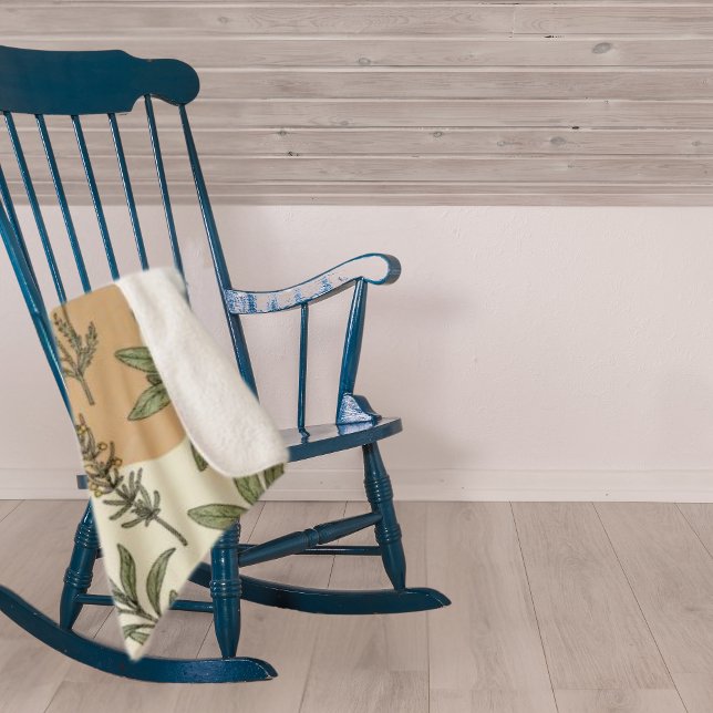 Manta Sherpa Herbal Blossoms Sherpa Blanket (Subido por el creador)