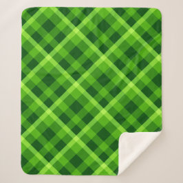 Manta Sherpa Hermosa cubierta verde de árbol medio Sherpa Blank