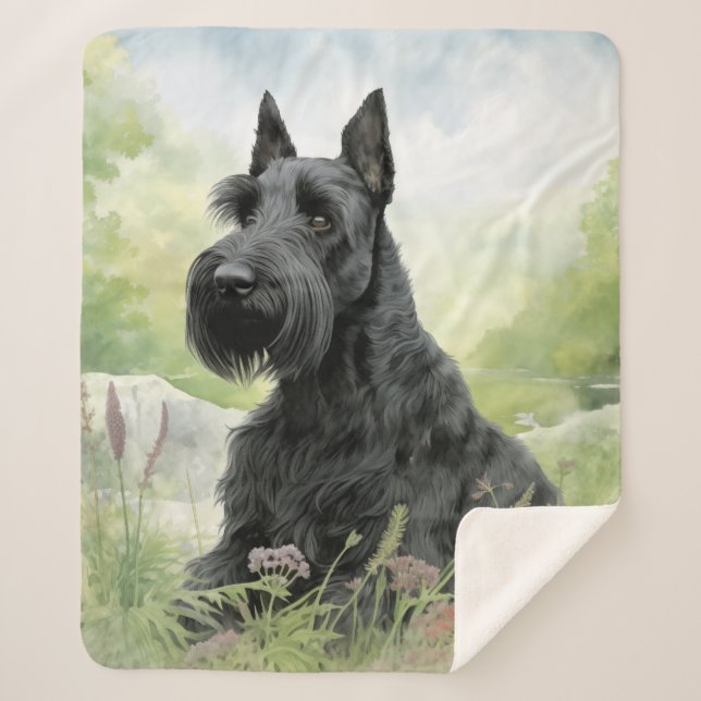 Manta Sherpa Hermosa Escocia (Anverso)