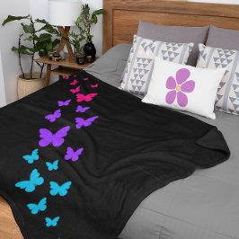 Manta Sherpa Hermosa mariposa Androgynous Pride Design