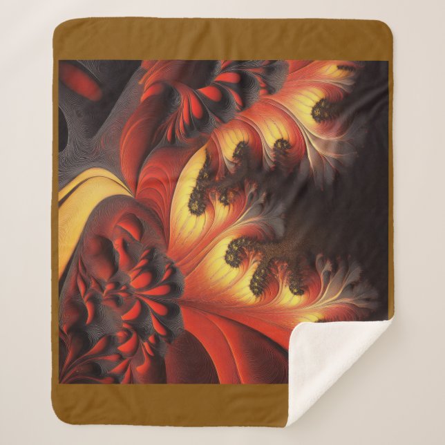 Manta Sherpa Hermosa Newtonbrot de color otoñal (Anverso)