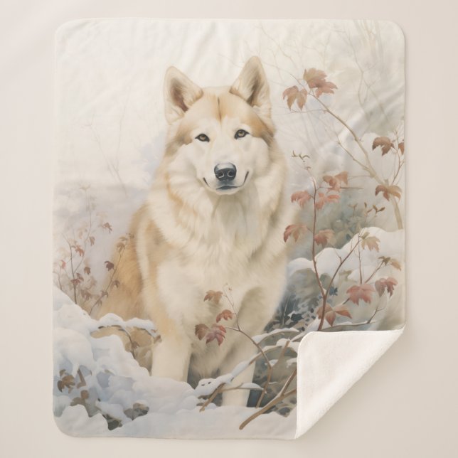 Manta Sherpa Hermosa Sable Husky (Anverso)
