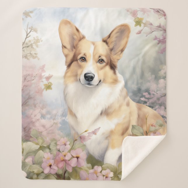Manta Sherpa Hermoso Corgi (Anverso)