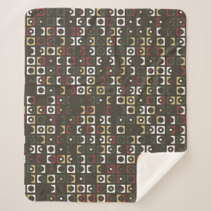 Manta Sherpa Hermoso diseño de patrones geométricos abstracto, 
