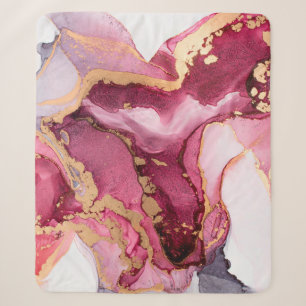 Manta Sherpa Hermoso fondo oriental. Arte fluido, alcohol