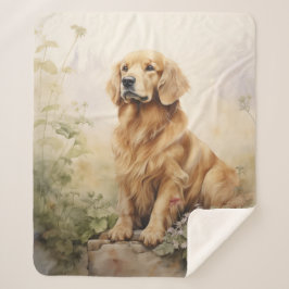 Manta Sherpa Hermoso Golden Retriever