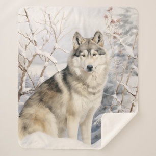 Manta Sherpa Hermoso Husky