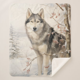 Manta Sherpa Hermoso Malamute